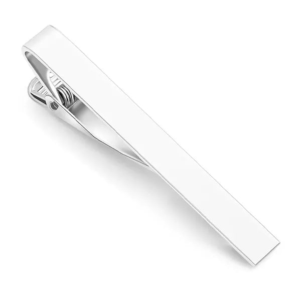 This stainless steel tie clip is the perfect finishing touch