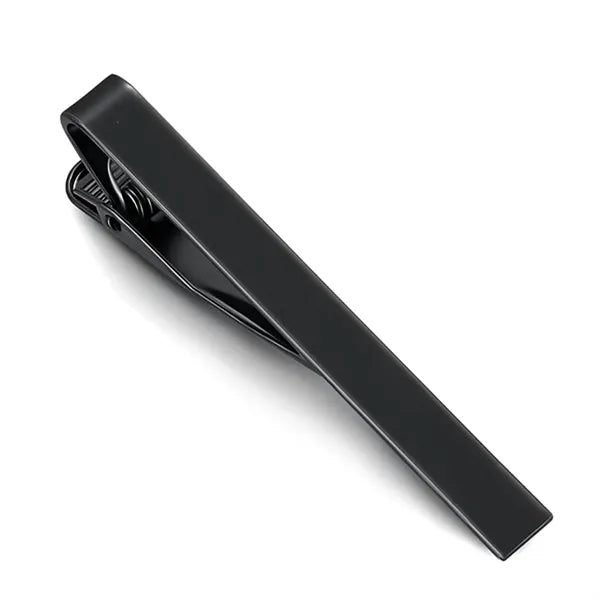 This stainless steel tie clip is the perfect finishing touch