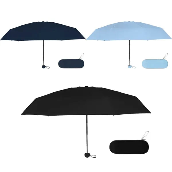 Travel Mini Folding Umbrella With Case (42'' Arc)