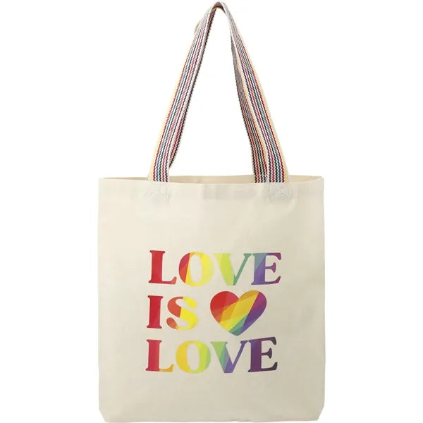 Rainbow Recycled 6oz Cotton Convention Tote