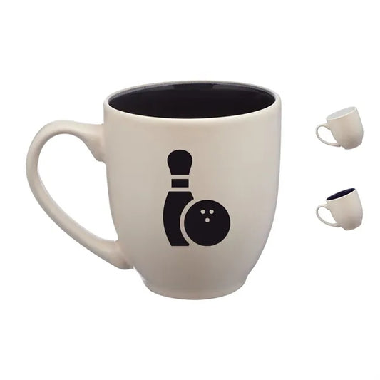 16 oz. Carter Creme Bistro Custom Ceramic Mugs