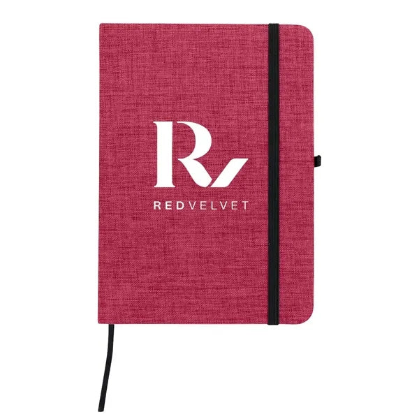 RPET Heathered Journal with pen loop