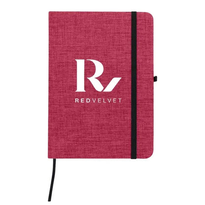 RPET Heathered Journal with pen loop