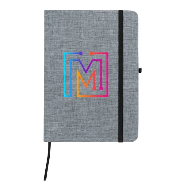 Full Color RPET Heathered Journal with pen loop