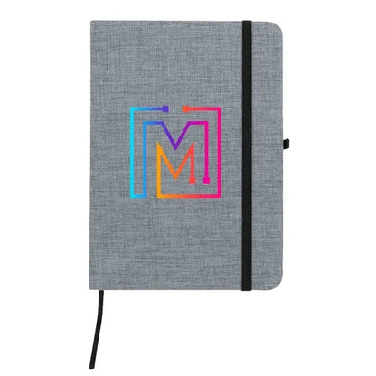 Full Color RPET Heathered Journal with pen loop