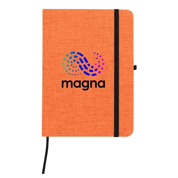 Full Color RPET Heathered Journal with pen loop