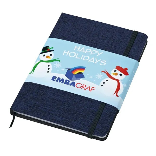 Full Color RPET Heathered Journal with pen loop