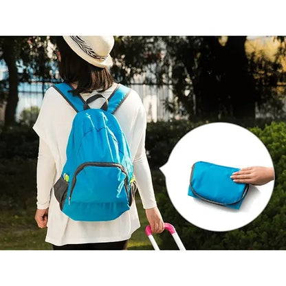 Large Capacity Nylon Fabric Multifunctional Folding Backpack