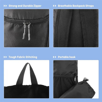 Large Capacity Nylon Waterproof Outdoor Folding Backpack