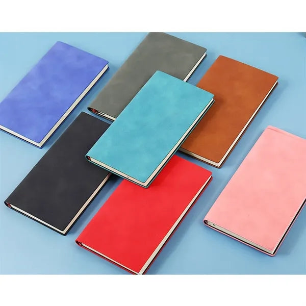 A6 Custom Portable Leather Notebook Gift Set w/Sign Pen