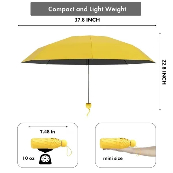 Personalized Mini Pocket Umbrella With Case