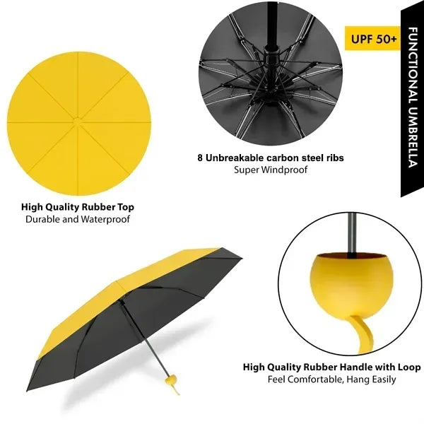 Personalized Mini Pocket Umbrella With Case