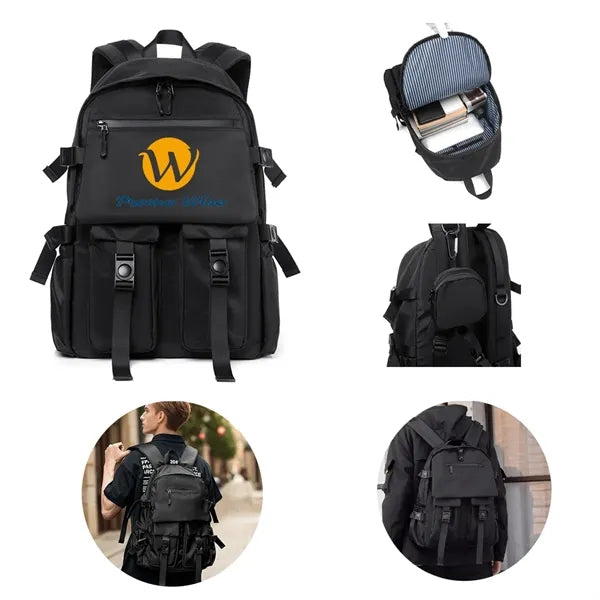 Multi-Pocket Wear-Resistant Three-Dimensional Backpack