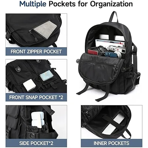 Multi-Pocket Wear-Resistant Three-Dimensional Backpack