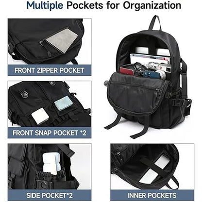 Multi-Pocket Wear-Resistant Three-Dimensional Backpack