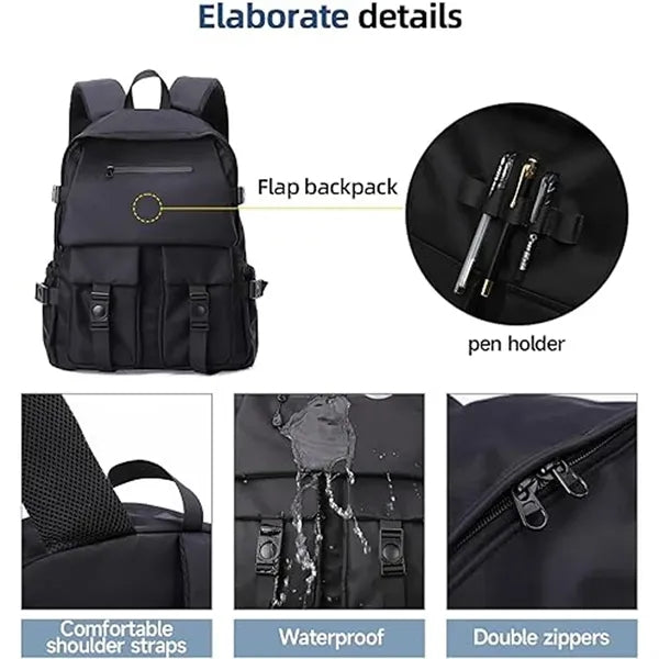 Multi-Pocket Wear-Resistant Three-Dimensional Backpack