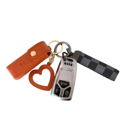 Mini Lipstick Bag Keychain With Mirror