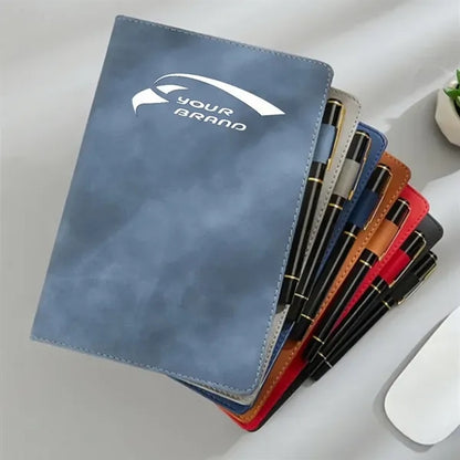 Leather Gift Diary Notebook Set