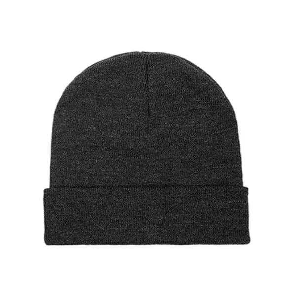 Solid Color Embroidered Knit Unisex Ski Beanie