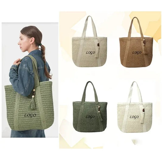 Straw Woven Tote Bag