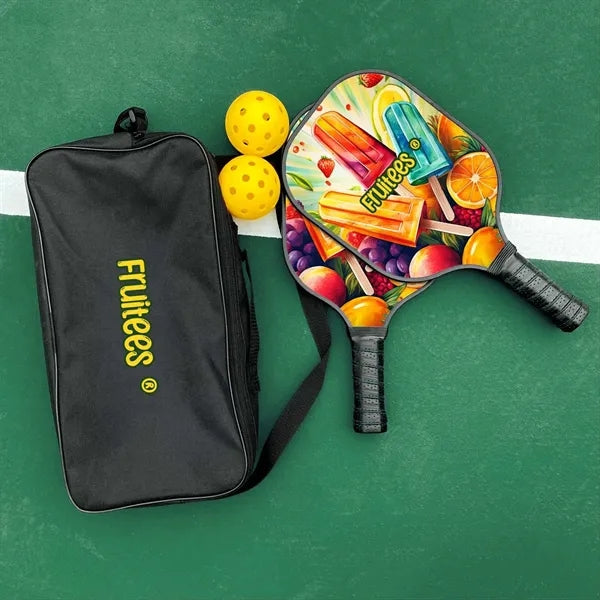 Deluxe Pickleball Plus Set Single-Sided Paddles