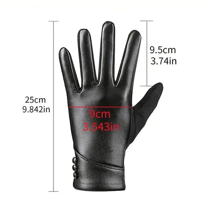 Women's Cold-proof Touch Screen Gloves for Outdoor Seasons