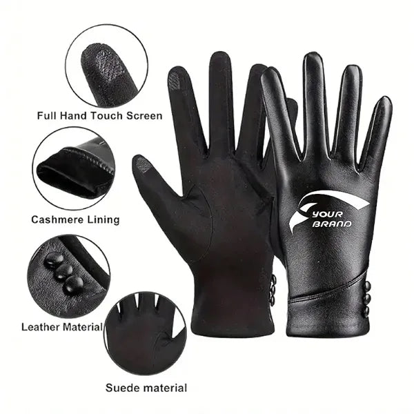 Women's Cold-proof Touch Screen Gloves for Outdoor Seasons