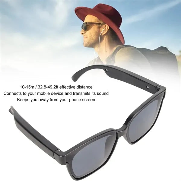 Smart Bluetooth Touch Controls UV400 Audio Sunglasses