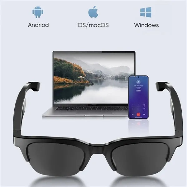 Rechargeable Bluetooth Touch Controls Smart Audio Sunglasses