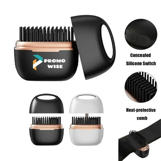 Fast Heating Mini Hair Straightener Comb with 3-Temp Setting