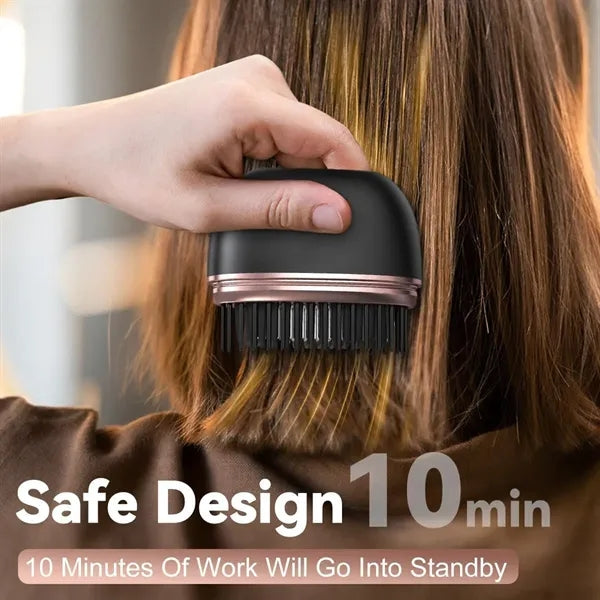 Fast Heating Mini Hair Straightener Comb with 3-Temp Setting