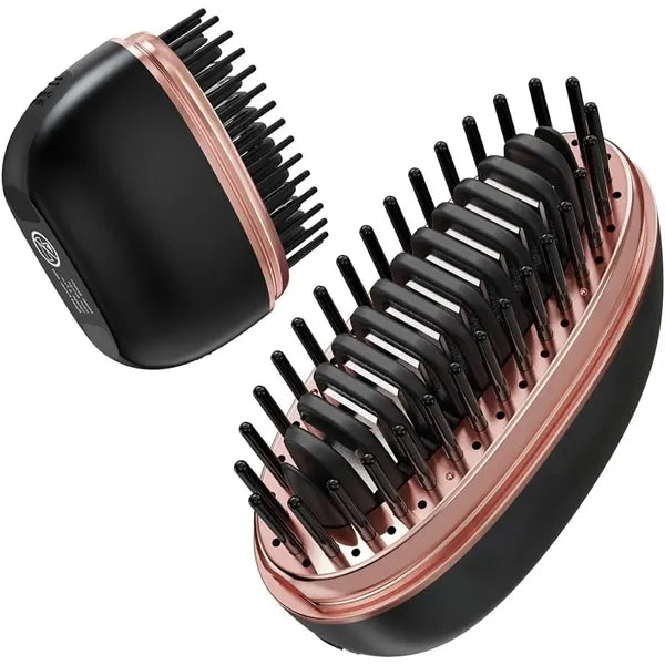 Fast Heating Mini Hair Straightener Comb with 3-Temp Setting