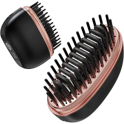 Fast Heating Mini Hair Straightener Comb with 3-Temp Setting