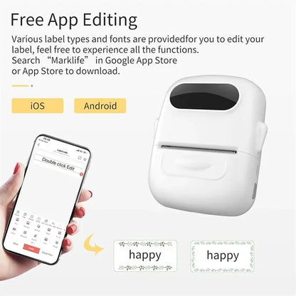 Simple Operation Wireless Pocket-Size Heat-sensitive Printer