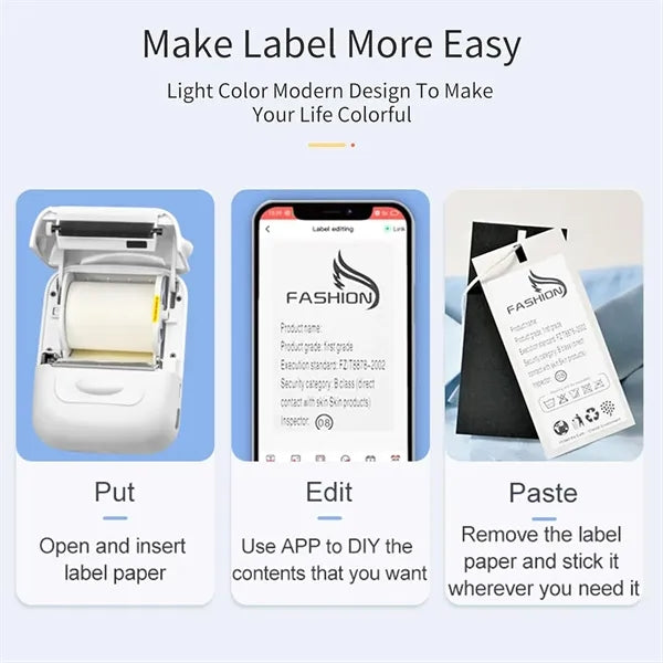 Simple Operation Wireless Pocket-Size Heat-sensitive Printer