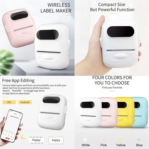 Simple Operation Wireless Pocket-Size Heat-sensitive Printer