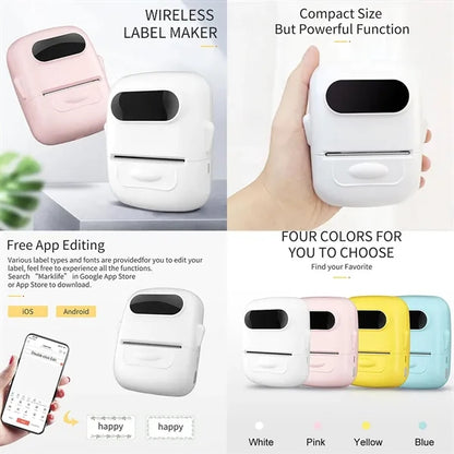 Simple Operation Wireless Pocket-Size Heat-sensitive Printer