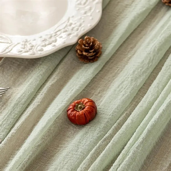 Rustic Boho Cheesecloth Table Runner