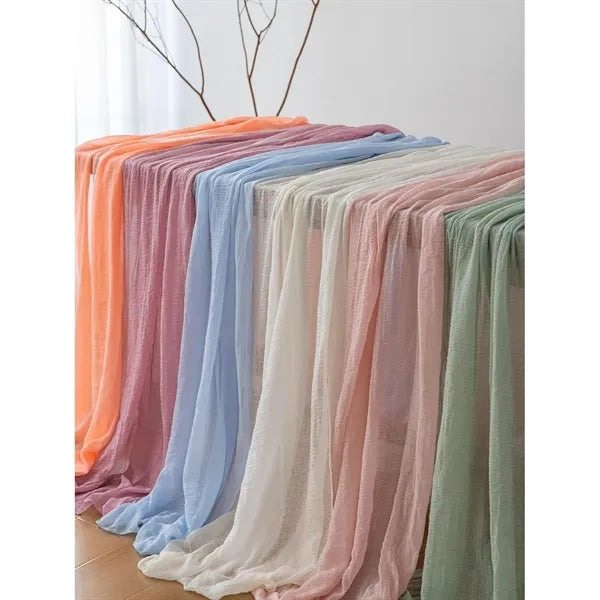 Rustic Boho Cheesecloth Table Runner