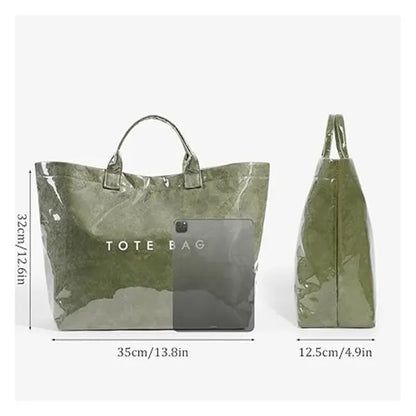 Large PVC Tote Bag Plastic Handbag