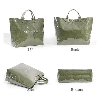 Large PVC Tote Bag Plastic Handbag