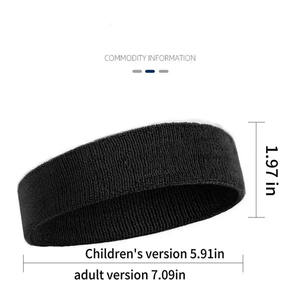 Custom Sweat-Wicking Sports Headband for Running and Yoga