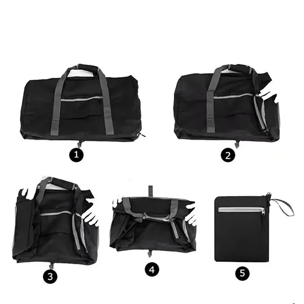 Foldable Travel Duffle Bag with Shoes Compartment