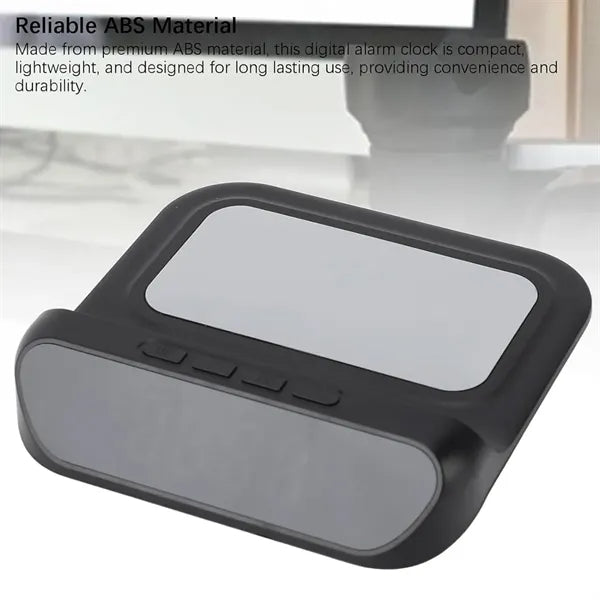 Smart Digital Alarm Clock with Fast Wireless Charging
