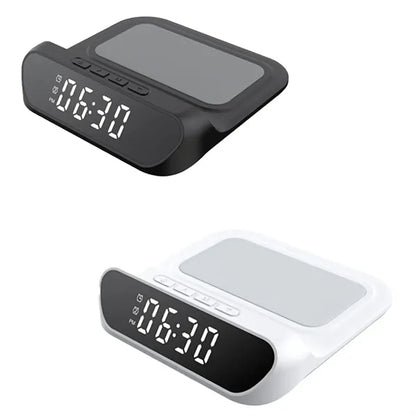 Smart Digital Alarm Clock with Fast Wireless Charging