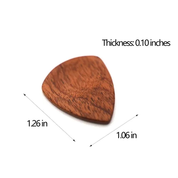 Magnetic Sturdy Wood Guitar Picks With Storage Case Walnut