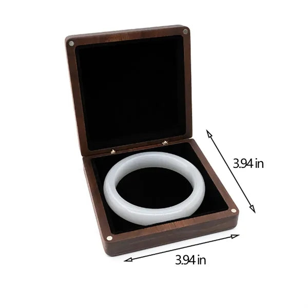 Wooden Square Magnetic Bracelet Pendant Jewelry Storage Box
