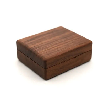 Wooden Square Magnetic Small Multi-Row Ring Jewelry Box