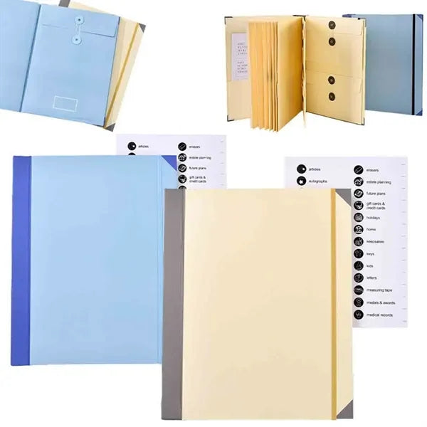 Document Organizer Folder with Labels
