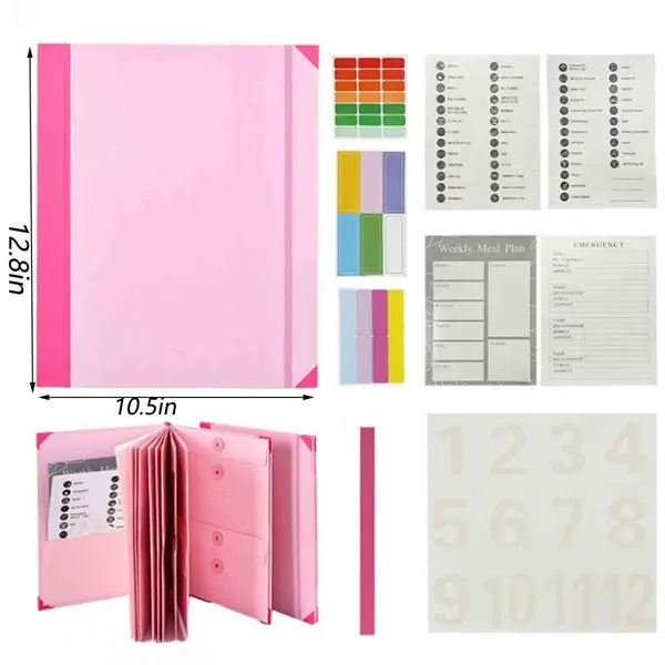 Document Organizer Folder with Labels